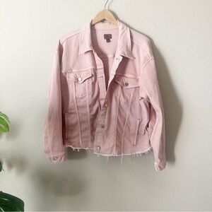 Ralph Lauren Light Pink Denim Cropped Jacket 2X